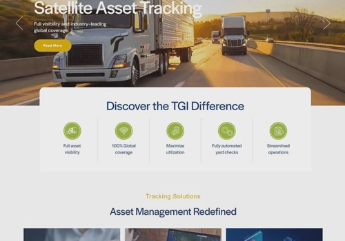 Web Design Package Example: TGI Connect Website