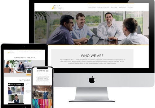 Web Design Package Example: Align Capital Partners - Private Equity Firm