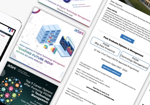 Social Media Marketing Package Example: Digitally Launching Adani’s Educational Institute