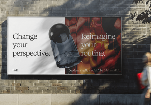 Graphic Design Package Example: Rollr - Launching more than just a deodorant