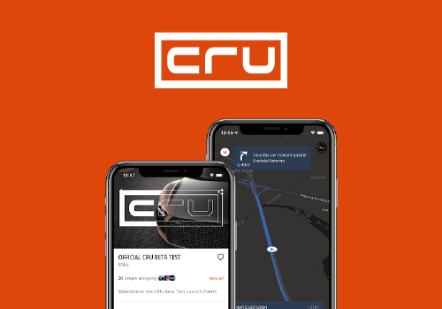 Mobile App Development Package Example: CRU App — The social app for car enthusiasts