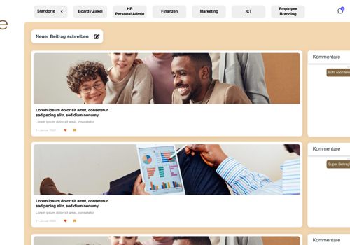 UX/UI Design Package Example: Intranet SaaS App