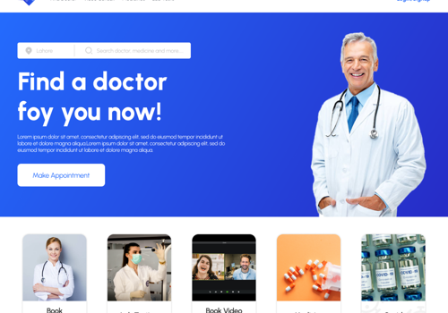 UX/UI Design Package Example: Calneh E-Healthcare