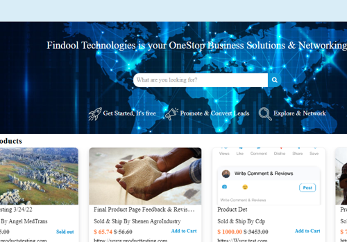 Web Development Package Example: Findool - Business Solution Website