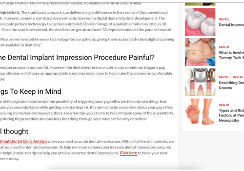 Web Development Package Example: SEO & Website for a Dental Clinic