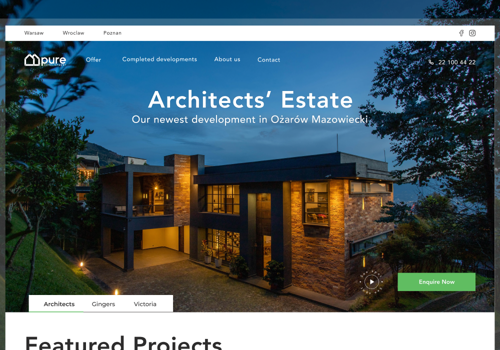 UX/UI Design Package Example: Pure