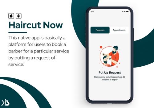 Mobile App Development Package Example: Online Barber Booking App