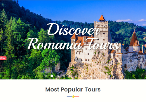 Web Design Package Example: Discover-romania-tours Webflow website