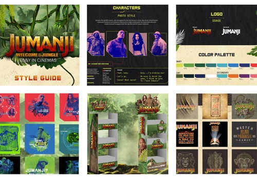 Branding Package Example: JUMANJI: Entertainment, Packaging, Style Guides