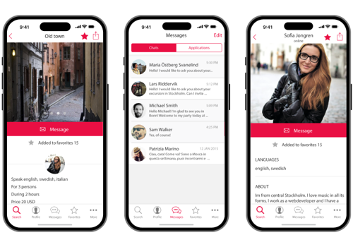 Mobile App Development Package Example: Tourist Guide App: Memorable Tours