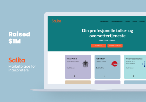 Web Development Package Example: Marketplace for interpreters; Raised over $2M