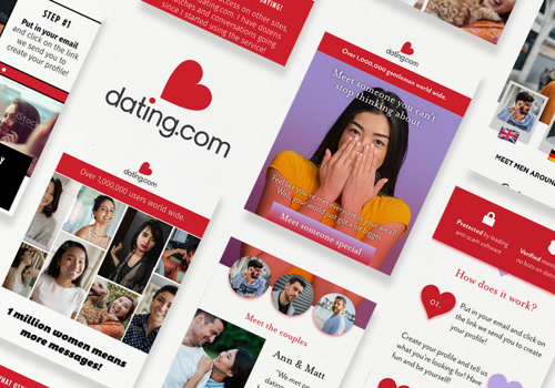 UX/UI Design Package Example: Dating.com - Website