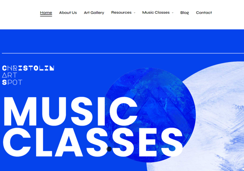 Web Design Package Example: “Arts” and “Music”