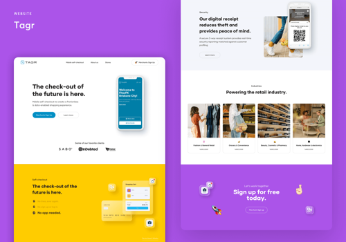 Web Design Package Example: TAGR – Modern website for an innovative fintech