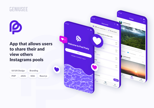 Mobile App Development Package Example: PoolParty