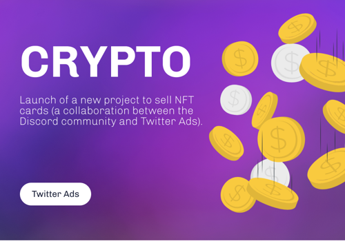 Pay Per Click Package Example: Launching Project to sell NFT cards