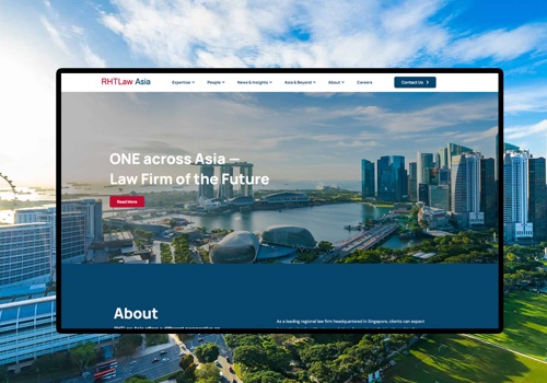 Web Design Package Example: We redesigned the RHTLaw Asia Corporate Website