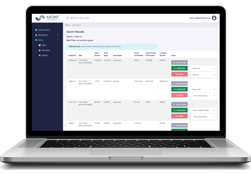 Web Development Package Example: Dispatching Dashboard & Event Search