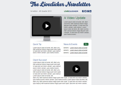 Web Development Package Example: Liveclicker News
