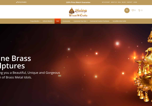 Search Engine Optimization Package Example: Boosted Divine Wood N Crafts to #1 on Google