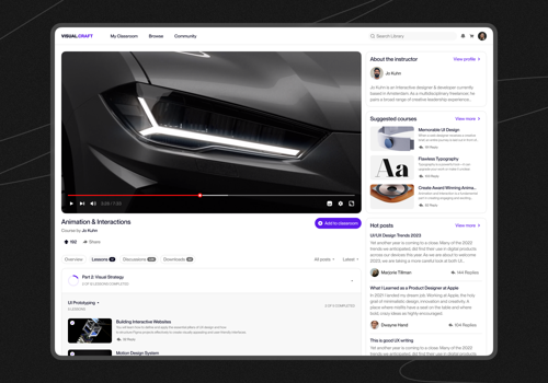 Web Design Package Example: E-learning Education Web Platform Design Concept
