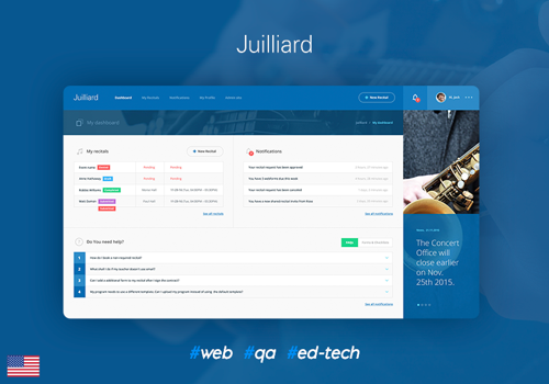 Custom Software Development Package Example: The Juilliard School - a Recital Management system