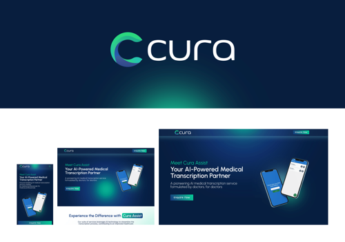 Branding Package Example: Cura Assist | Branding & One Page Website Design
