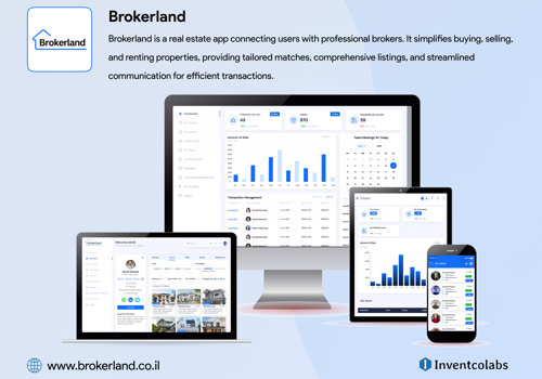 Web Development Package Example: Brokerland Real Estate Mobile App