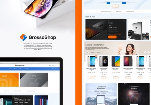 E-Commerce Development Package Example: E-Commerce - smartphones store - Grossoshop