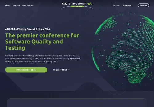 Branding Package Example: The A4Q Testing Summit Website Design
