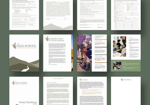 Branding Package Example: The Sage School, Private School: Rebranding