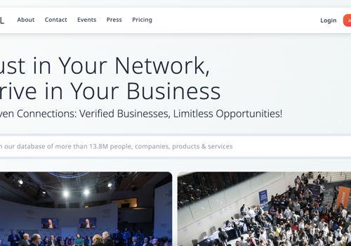 Web Design Package Example: Turnbull B2B business networking application