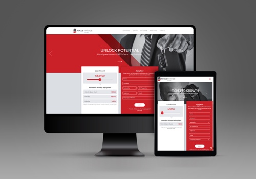 Web Development Package Example: Project with Focus Finance namibia