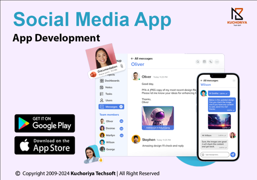 Mobile App Development Package Example: Social Media App