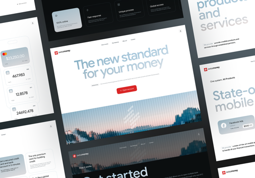 UX/UI Design Package Example: Website Redesign for Banking Company