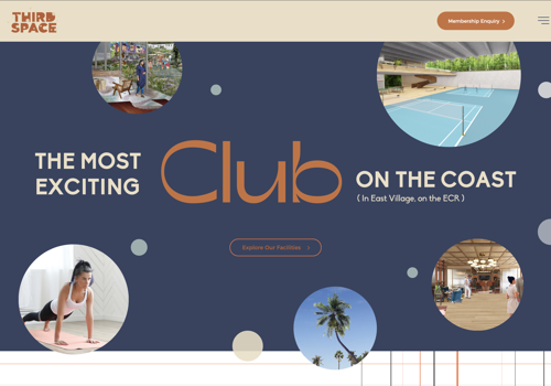 Web Design Package Example: ThirdSpace Chennai - M20UrbanSpaces Website Design