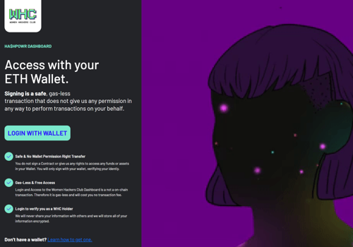 Web Development Package Example: Women Hackers Club