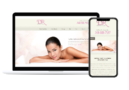 Web Design Package Example: DeRosa Plastic Surgery