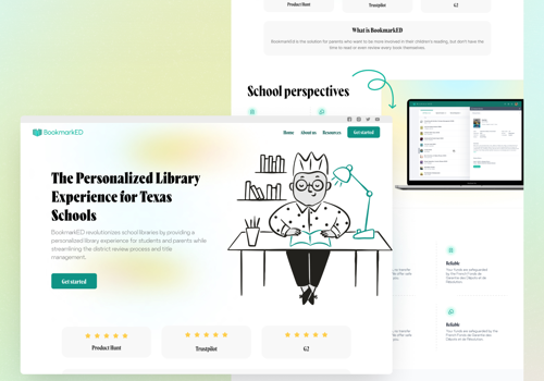 Web Design Package Example: Landing Page for an Educational Startup