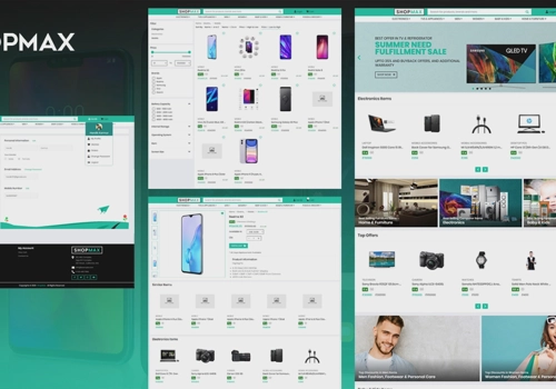 Web Development Package Example: Shopmax Ecommerce Portal