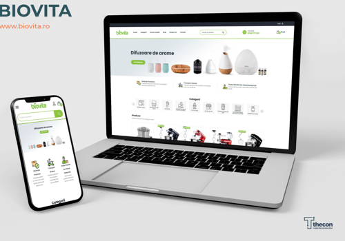 E-Commerce Development Package Example: E-commerce: Biovita.ro