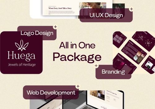 Logo Package Example: Website Development & Branding for a Jewelry Brand