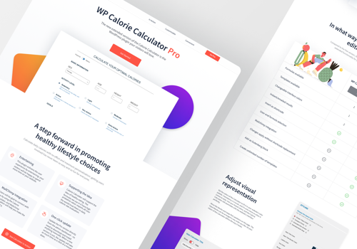 Web Development Package Example: WP Calorie Calculator Pro