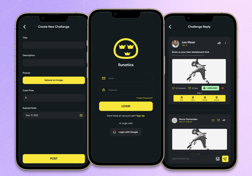 Mobile App Development Package Example: llunatics