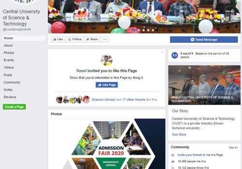 Social Media Marketing Package Example: Social Media Marketing for CUST