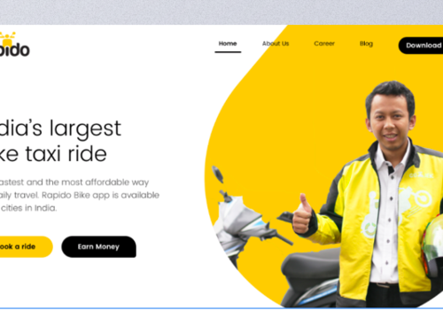 UX/UI Design Package Example: Rapido Website Development