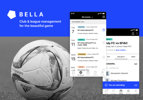 Mobile App Development Package Example: App for Club and League Management