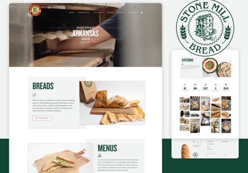 Web Design Package Example: Stone Mill Bread