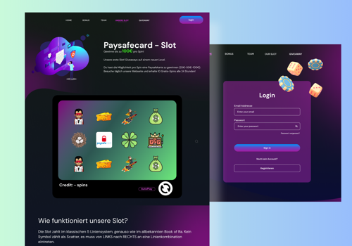 Web Design Package Example: Onimobonus