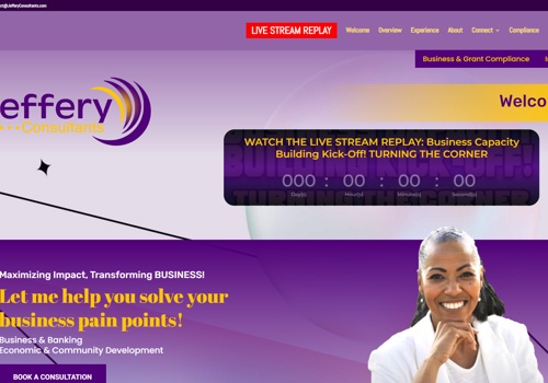 Web Design Package Example: Web Design Visual - Jeffery Consultants